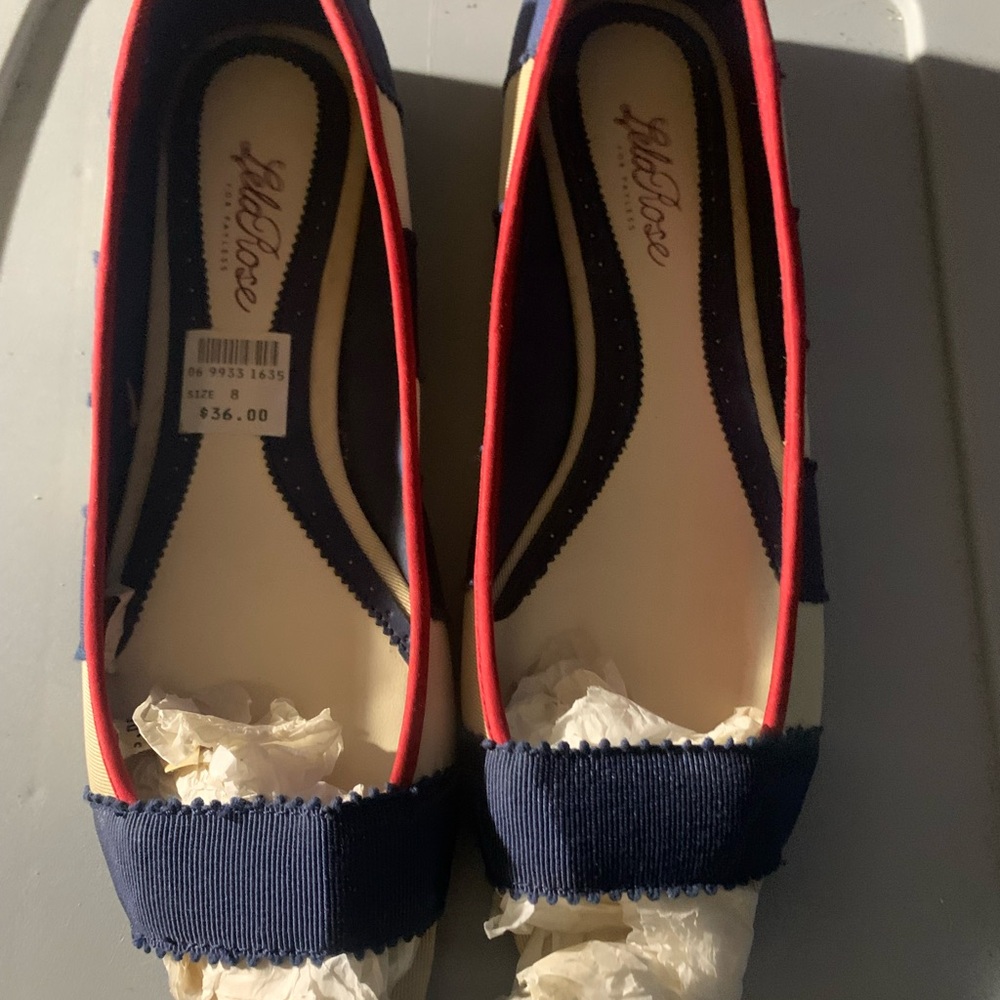 Lillybee Navy and Red Flats